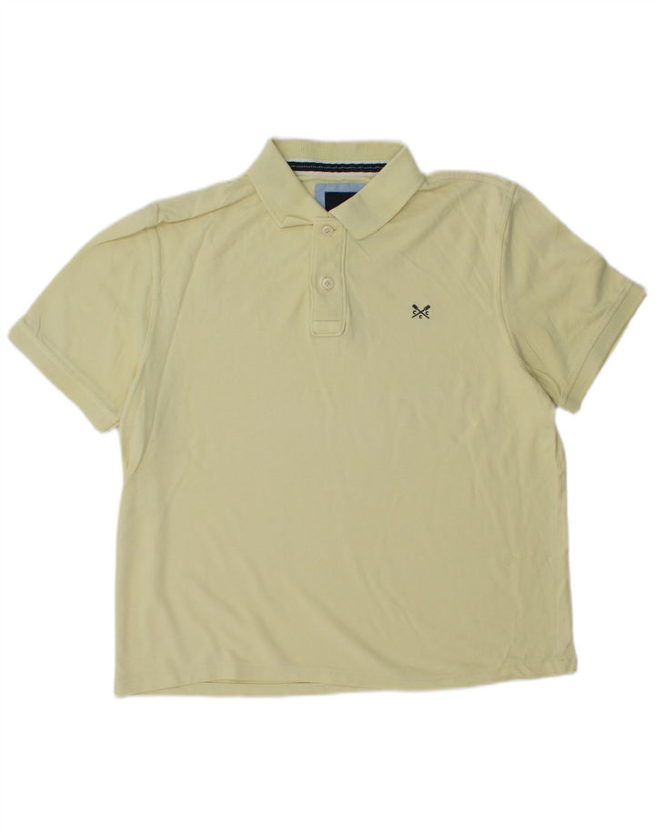 CREW CLOTHING Herren Poloshirt Mittelgelb