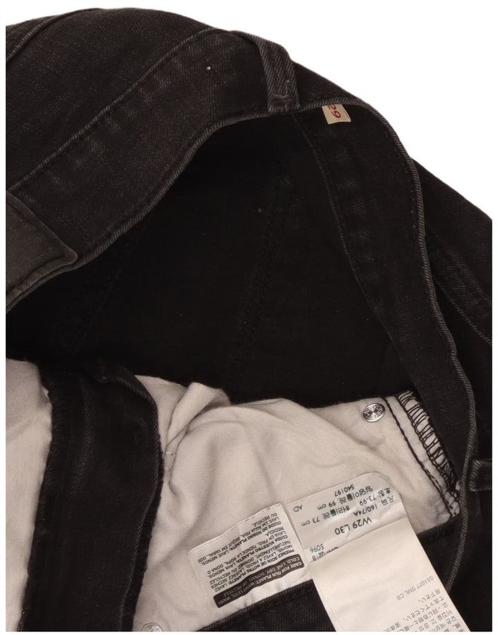 Levi's Damen 311 Shaping Skinny Jeans W29 L30 Schwarze Baumwolle