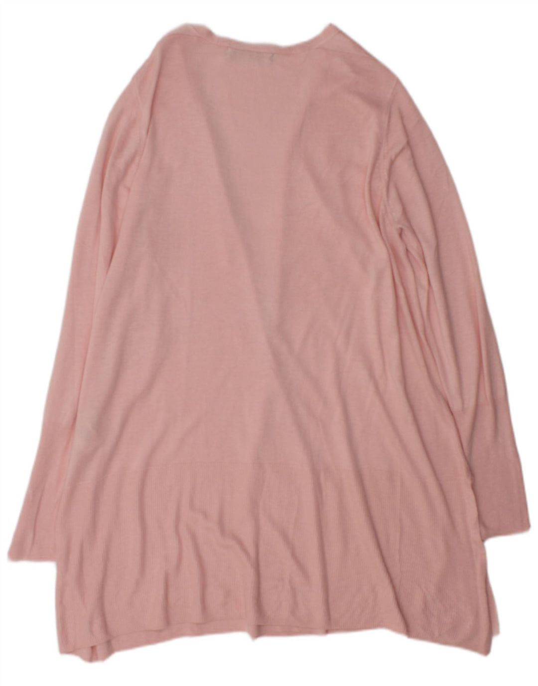 Marks & Spencer Damen Longline Open Cardigan Pullover UK 16 Large Pink