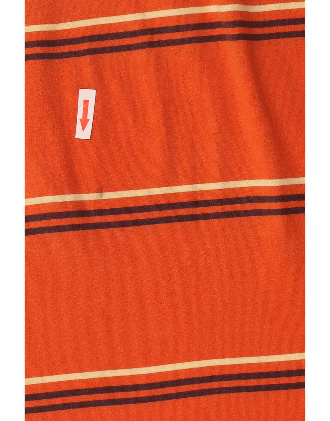 Lotto Herren-Poloshirt, groß, orange gestreift
