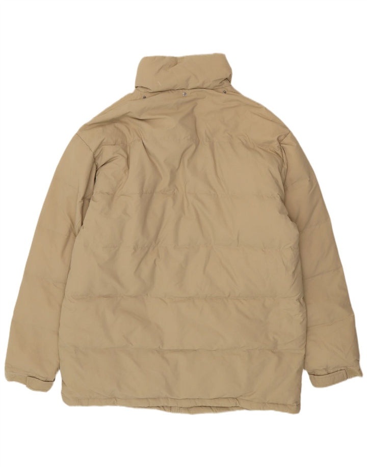 Fila Herren gepolsterter Mantel UK 40 Large Beige Nylon