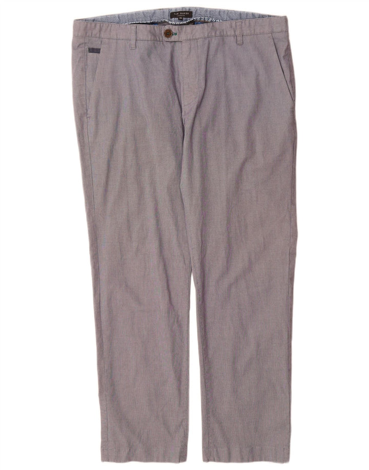 Gerade Chino-Hose für Herren von Ted Baker, W38, L30, Blau, Baumwolle