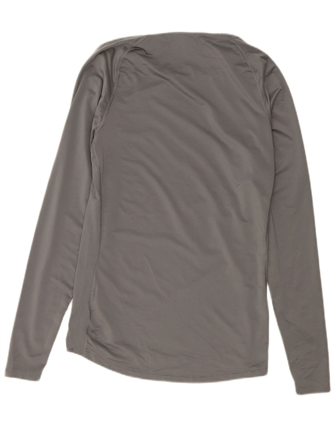 Nike Herren-Tight-Fit-Oberteil mit langen Ärmeln, großes graues Polyester