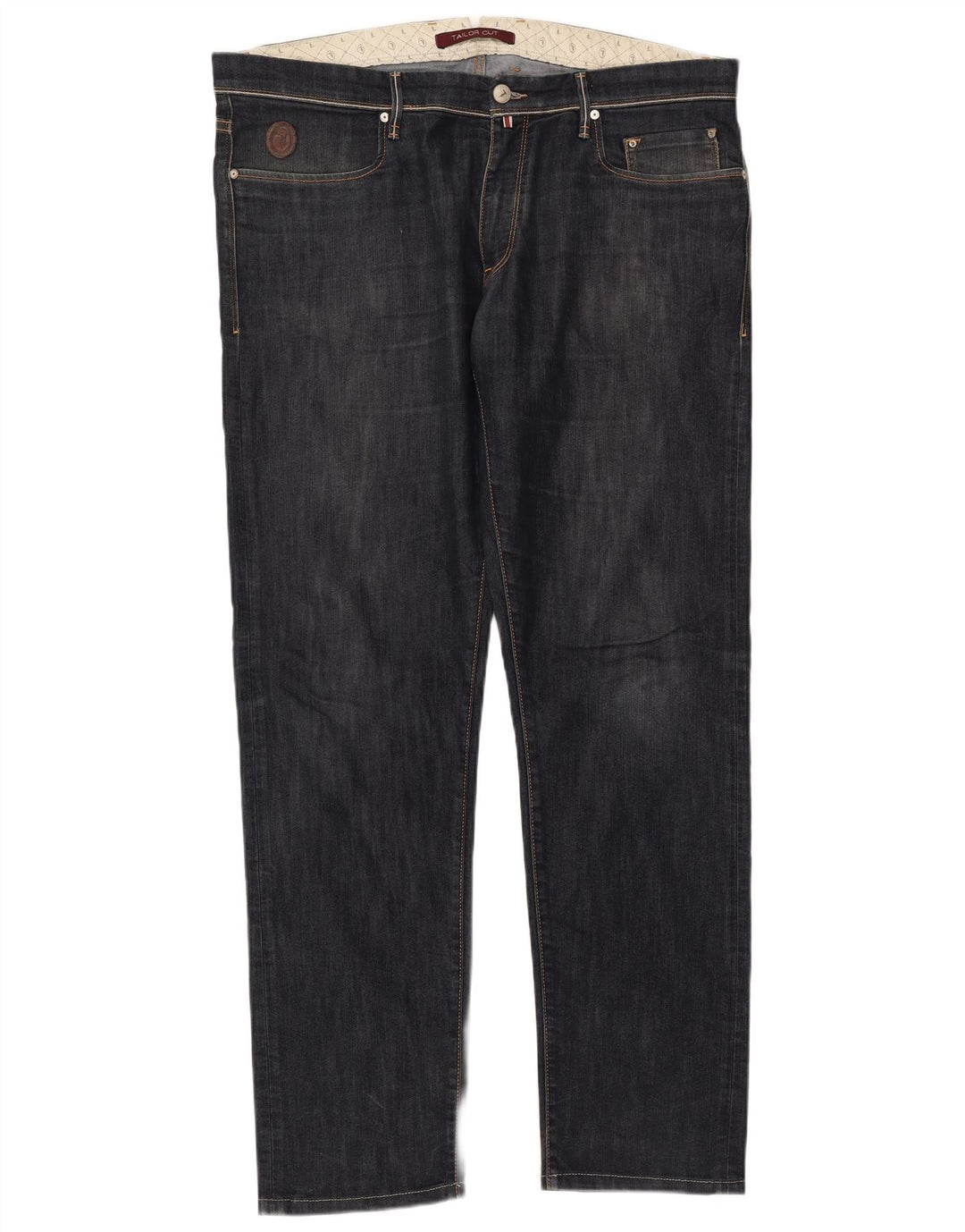 TRUSSARDI Damen Straight Jeans IT 56 3XL W40 L34 Marineblau