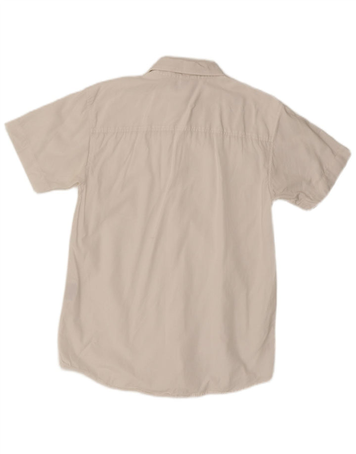 Levi's Herren-Kurzarmhemd, Größe S, weiße Baumwolle