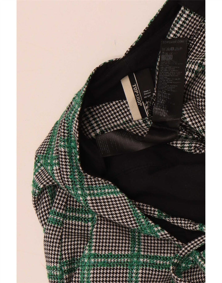Topshop Damen-Overall, ärmellos, Gr. 40, Größe S, mehrfarbig, Hahnentrittmuster