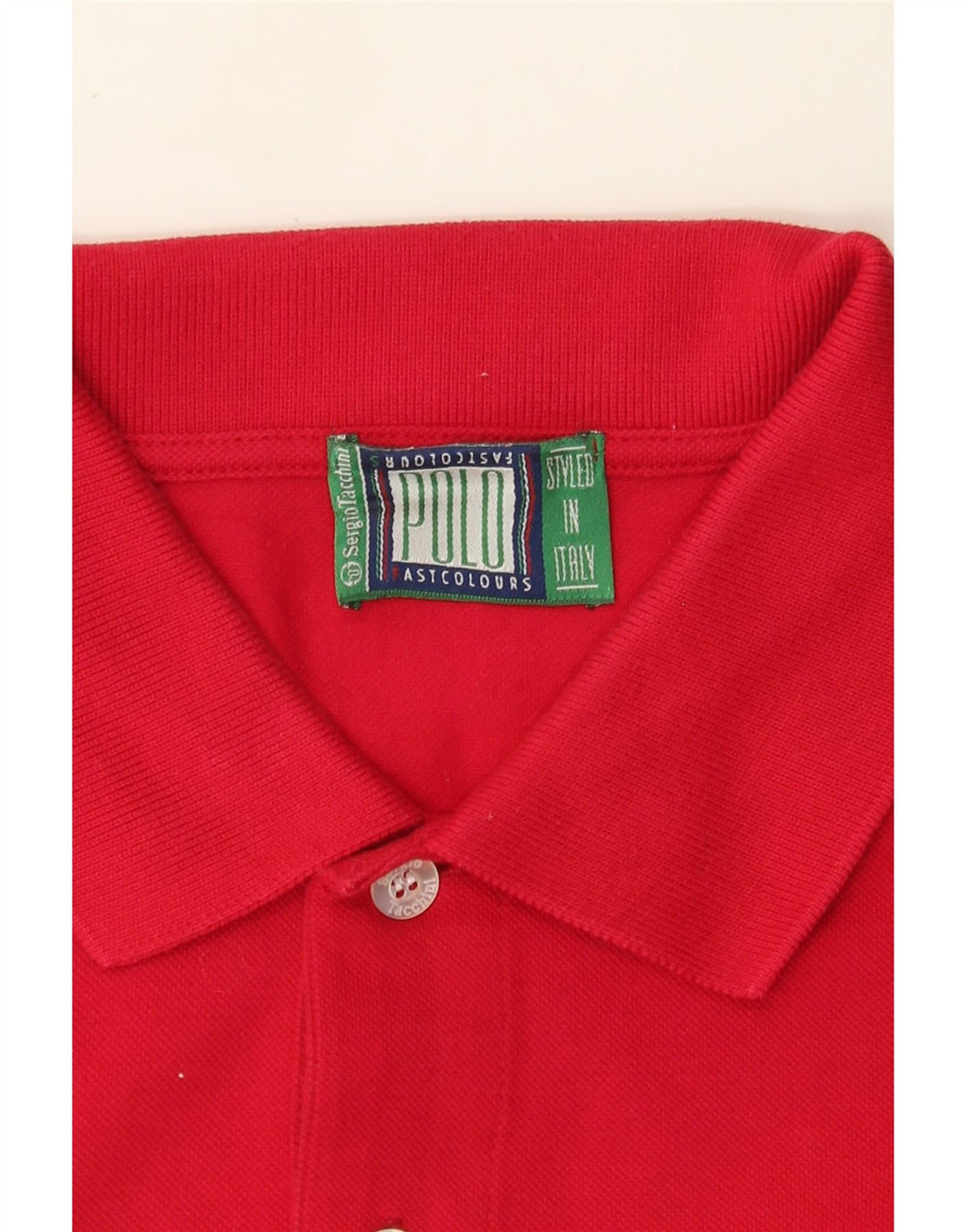 Sergio Tacchini Herren Poloshirt Large Rot