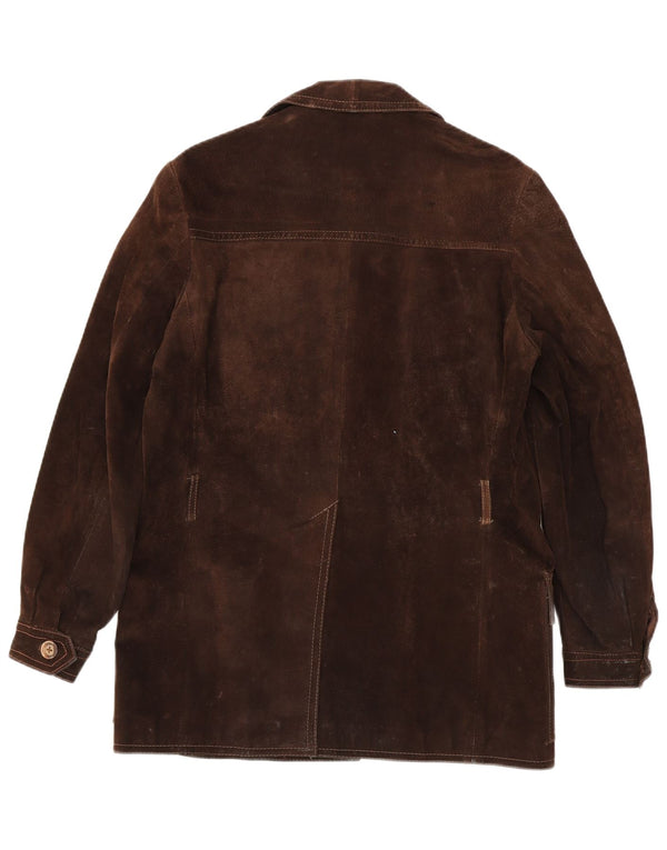 Vintage Herren Wildlederjacke UK 38 Mittelbraun