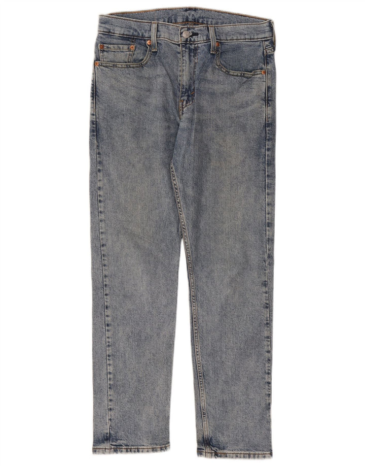 LEVI'S Mens 502 Tapered Jeans W30 L30 Blue Cotton