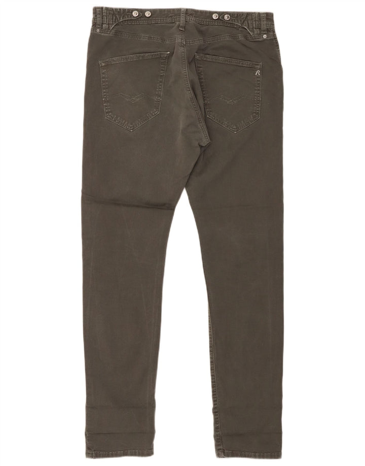 Replay Damen Slim Jeans W32 L29 Grau