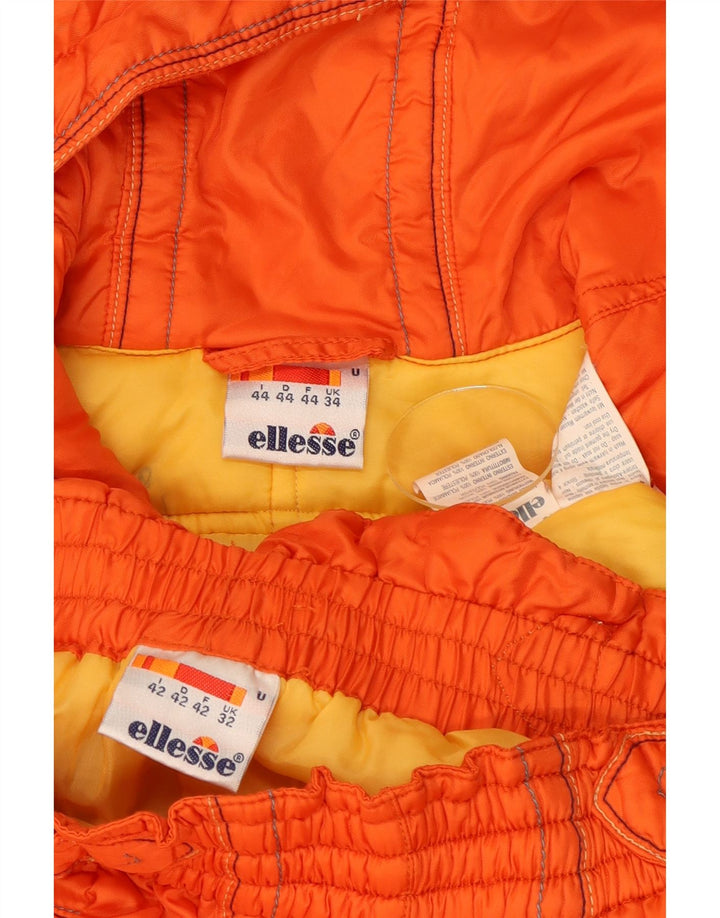 Ellesse Herren Kapuzenpullover Kompletter Trainingsanzug UK 34 XS Orange Winter