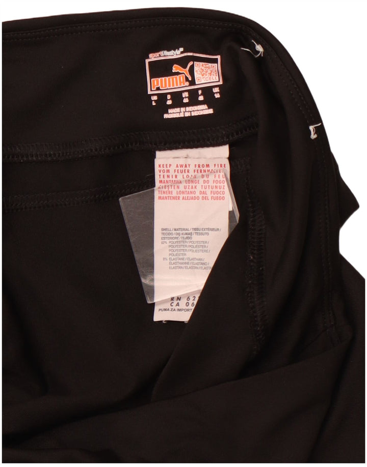 PUMA Damen Leggings UK 14 Large Schwarz Polyester