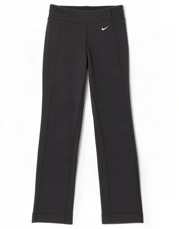 Nike Damen Leggings UK 6 XS Schwarz Baumwolle