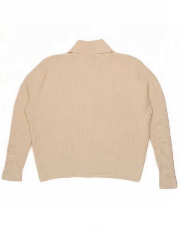 Marks & Spencer Damen Rollkragenpullover Pullover UK 22 3XL Off White Viscose