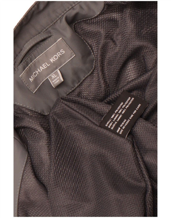 MICHAEL KORS Herren Utility Jacke UK 42 XL Grau Polyester