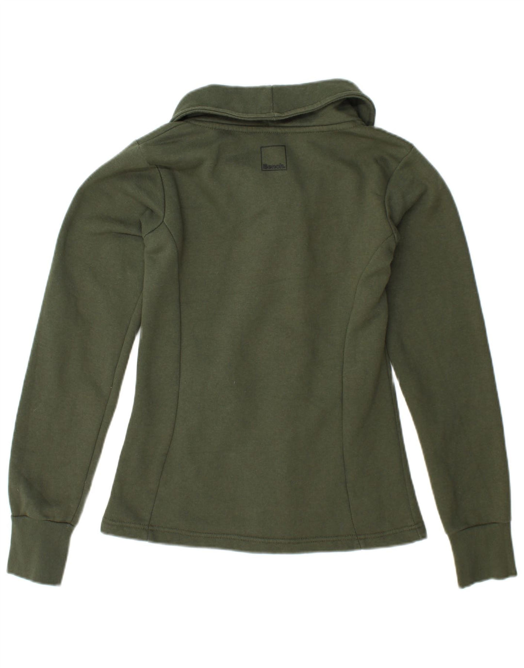 BENCH Damen-Trainingsanzug-Oberteil, Jacke, UK 10, Größe S, Khaki, Baumwolle