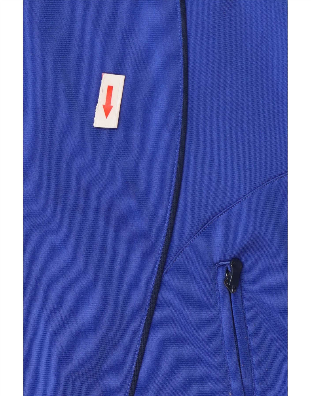 Adidas Herren-Trainingsanzugoberteil, UK-Größe 44/46, großes blaues Colourblock-Polyester