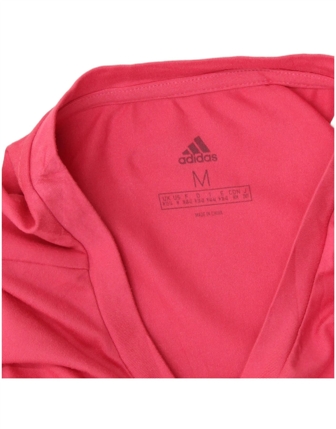Adidas Damen Grafik T-Shirt Top UK 12/14 Mittelrosa Polyester