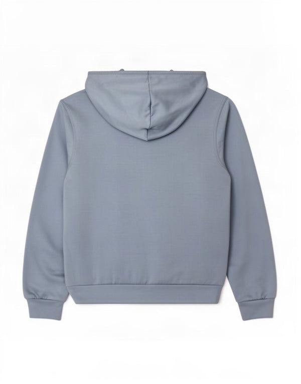 Adidas Damen Zip Hoodie Pullover UK 14 Mittelblaues Polyester