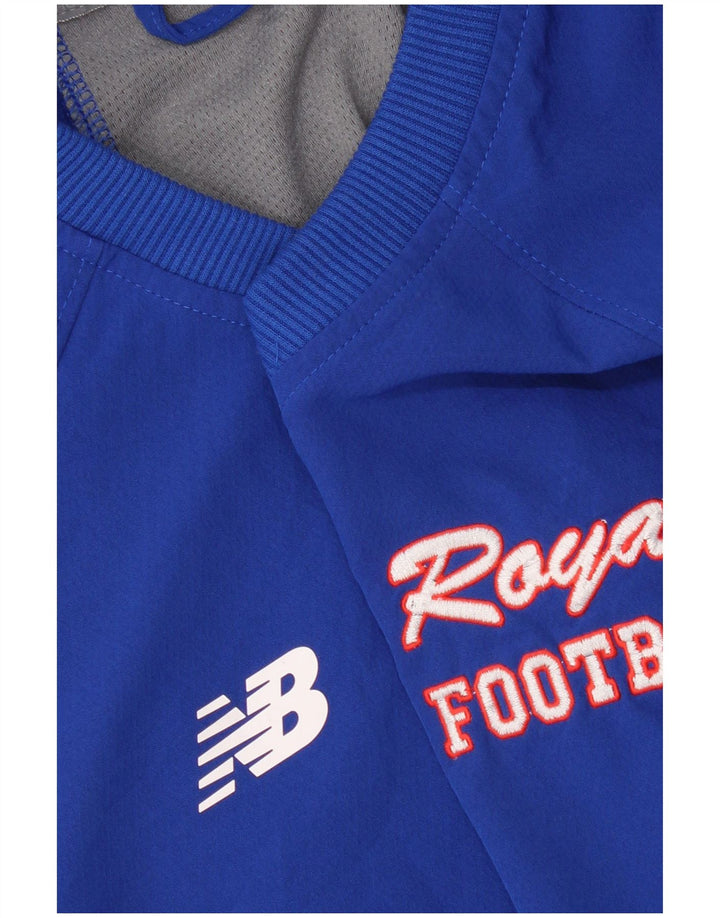 New Balance Damen Kurzarm-Pullover-Trainingsanzug-Oberteil UK 20 2XL Blau