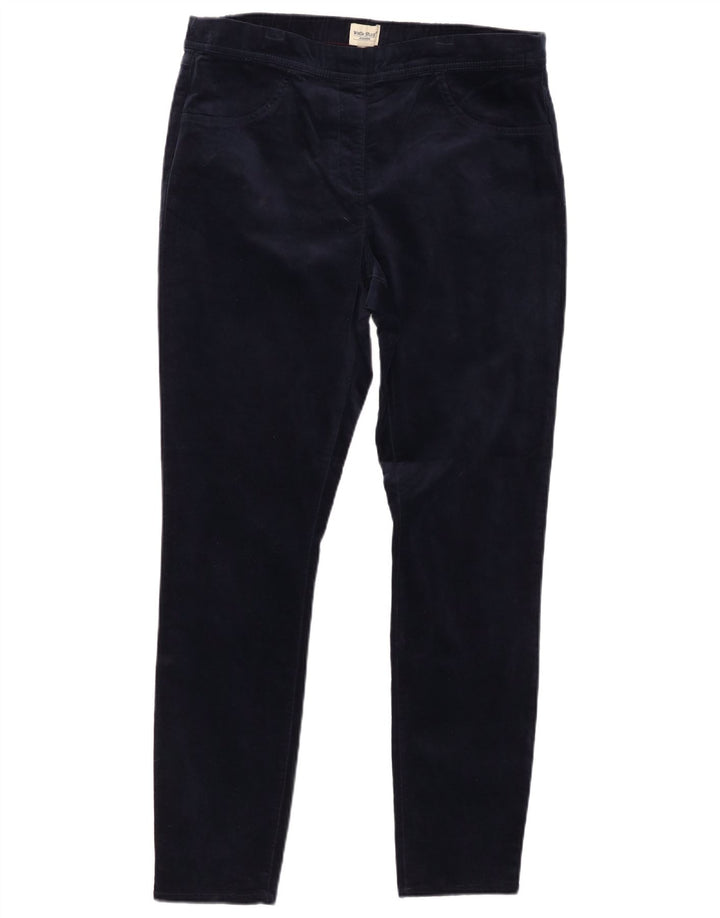 WHITE STUFF Damen-Freizeithose aus Samt, UK 46, Größe L, W32, L30, Marineblau