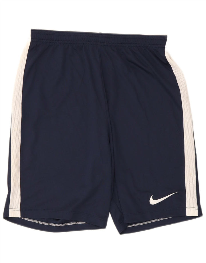 Nike Herren-Dri-Fit-Sport-Shorts, mittelgroß, Marineblau, Farbblock