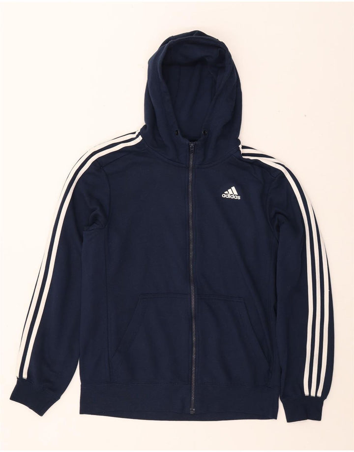 ADIDAS Herren Climalite Zip Hoodie Pullover Medium Marineblau Polyester