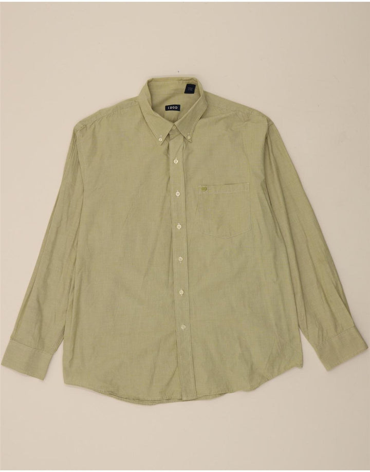 IZOD Mens Shirt XL Green Cotton Vintage Izod and Second-Hand Izod from Messina Hembry 