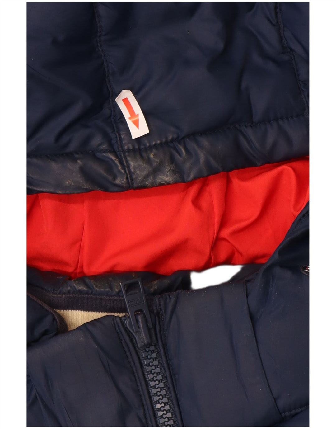 Tommy Hilfiger Herren-Jacke mit Kapuze, gepolstert, UK 42, XL, Marineblau, Polyester