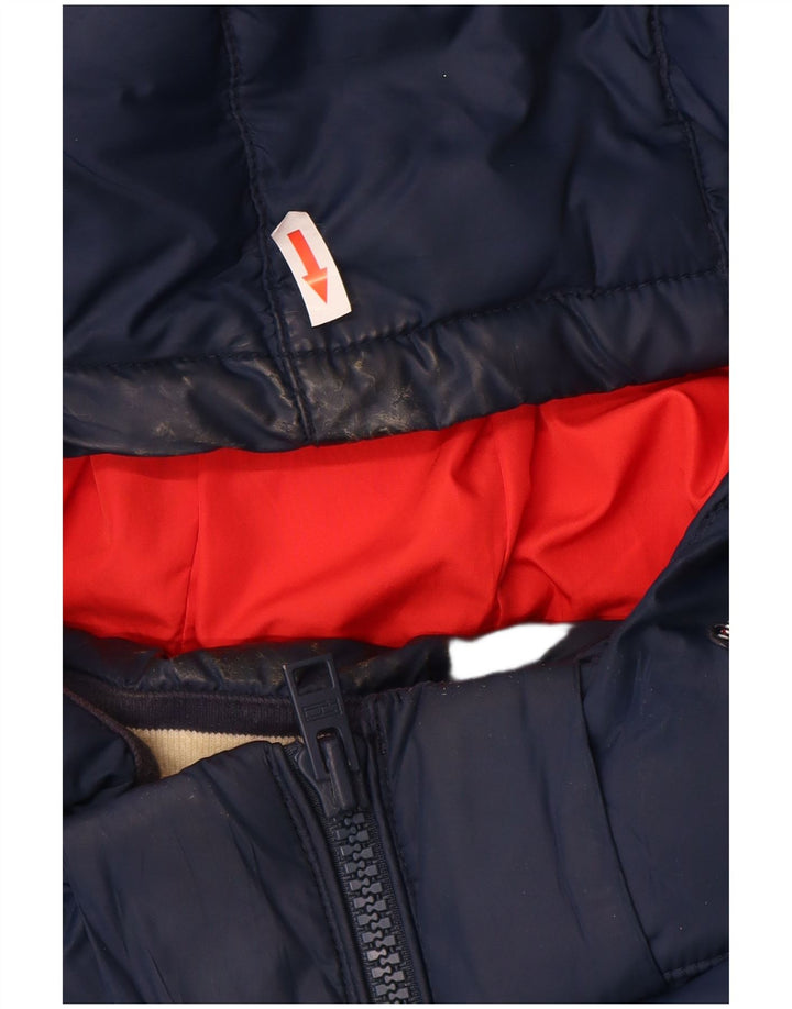 Tommy Hilfiger Herren-Jacke mit Kapuze, gepolstert, UK 42, XL, Marineblau, Polyester