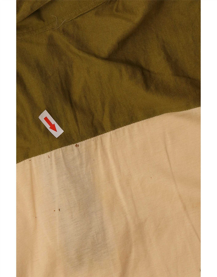 Vintage Herren Poloshirt IT 50 Mittelbeige Farbblock
