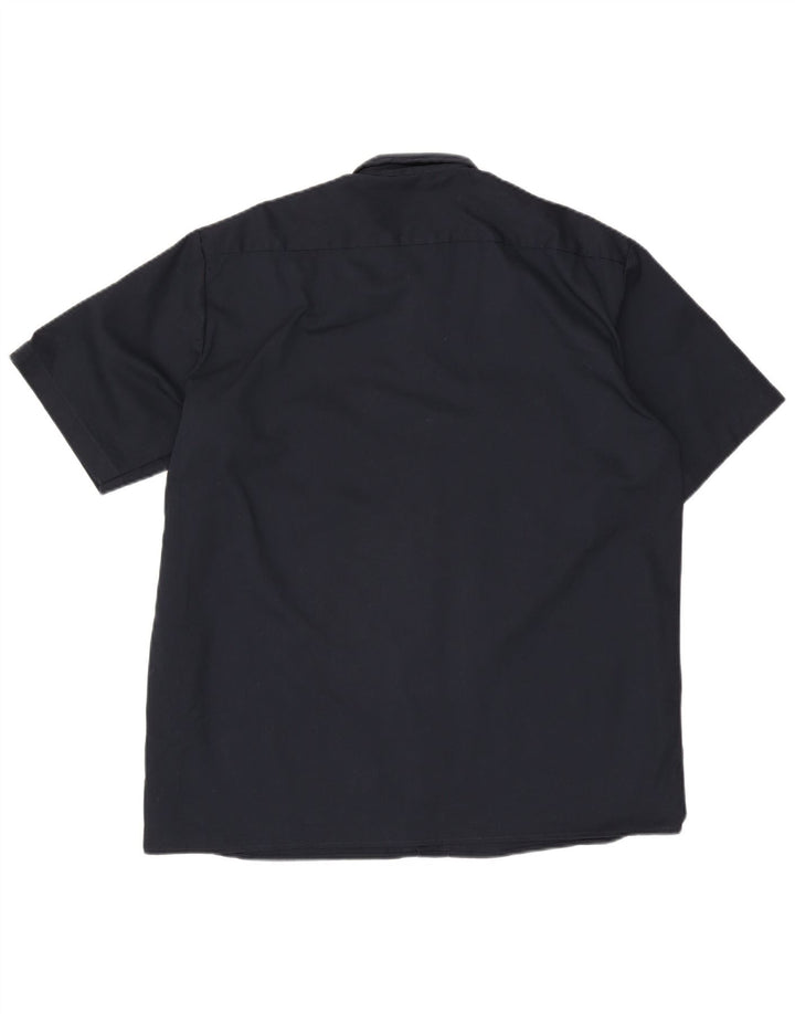 Dickies Herren-Kurzarmhemd, groß, marineblau, Polyester