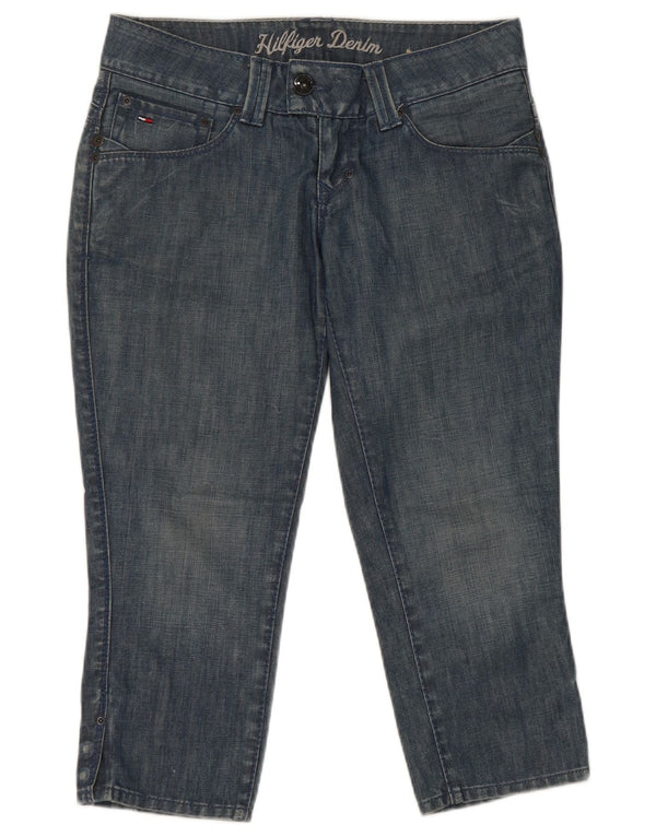 Tommy Hilfiger Damen Capri-Jeans W28 L21 Blaue Baumwolle