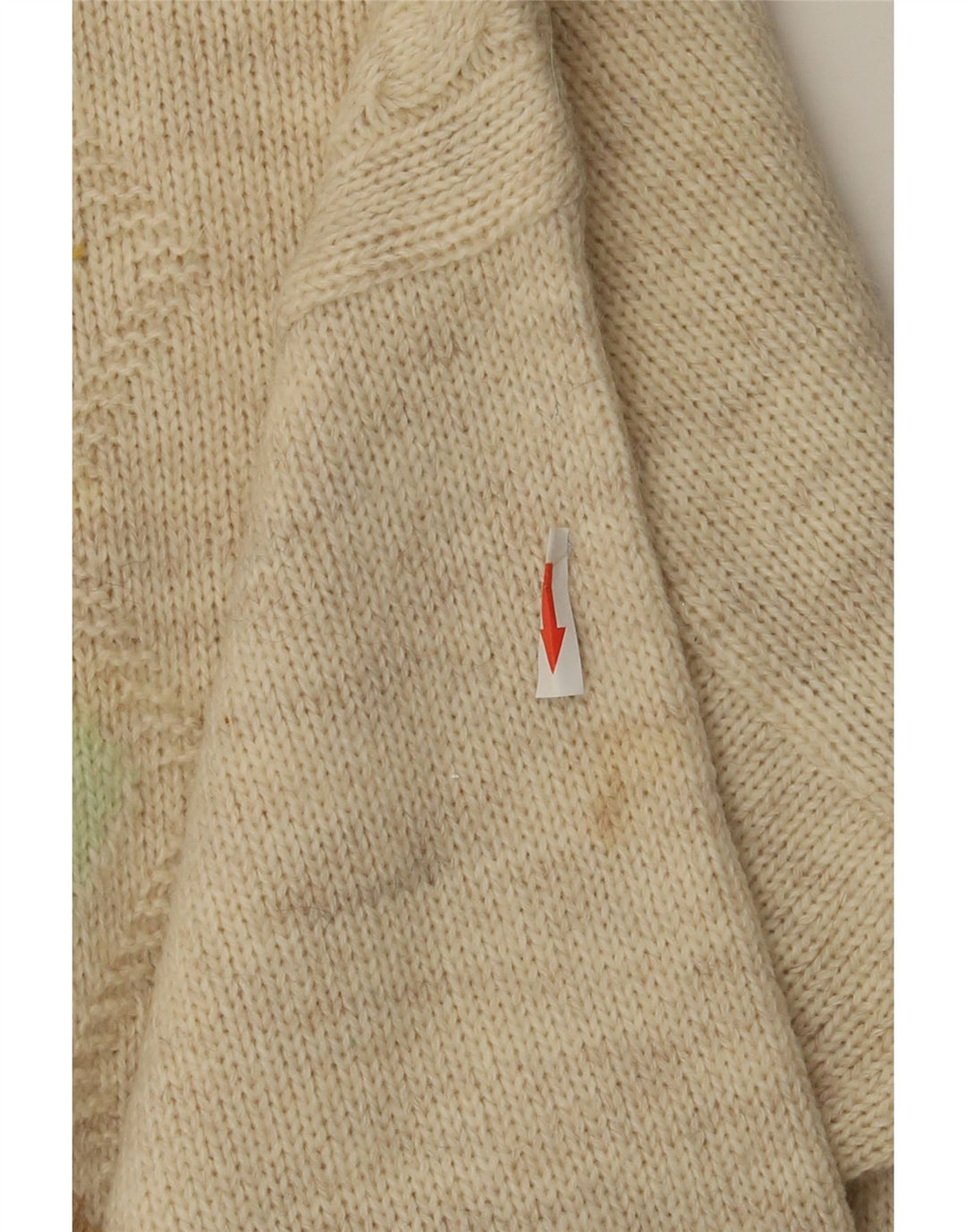 VINTAGE Herren Pullover mit Rundhalsausschnitt Mittelbeige Argyle/Diamant