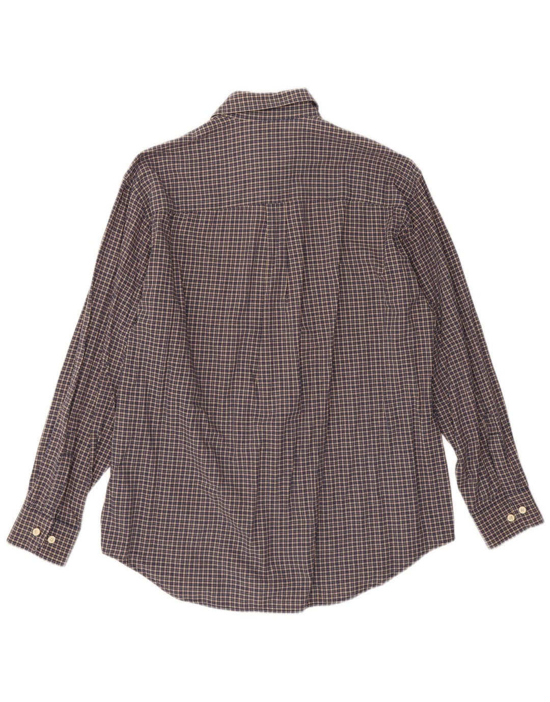Carrera Herren-Flanellhemd, Größe 41/42, groß, marineblau kariert