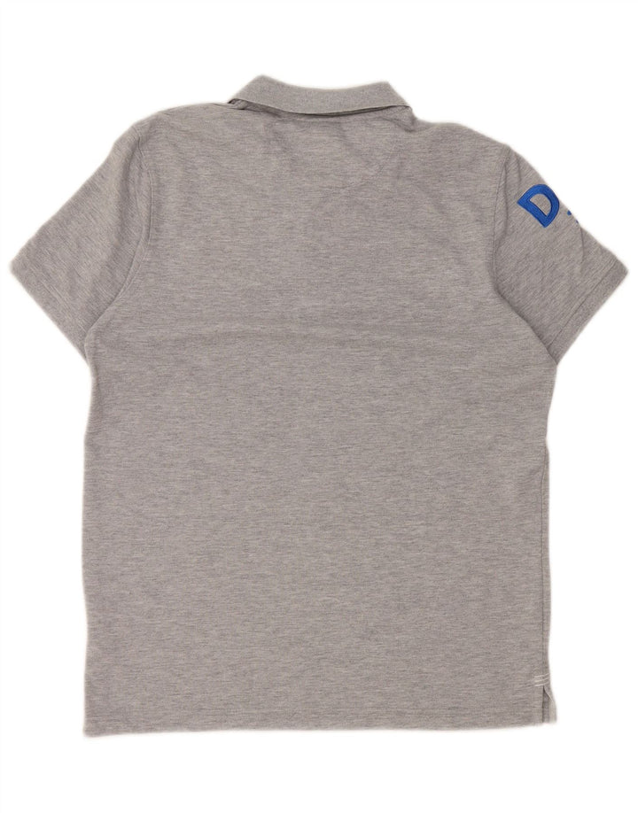 Canterbury Herren-Poloshirt mit Grafik, Größe S, graue Baumwolle