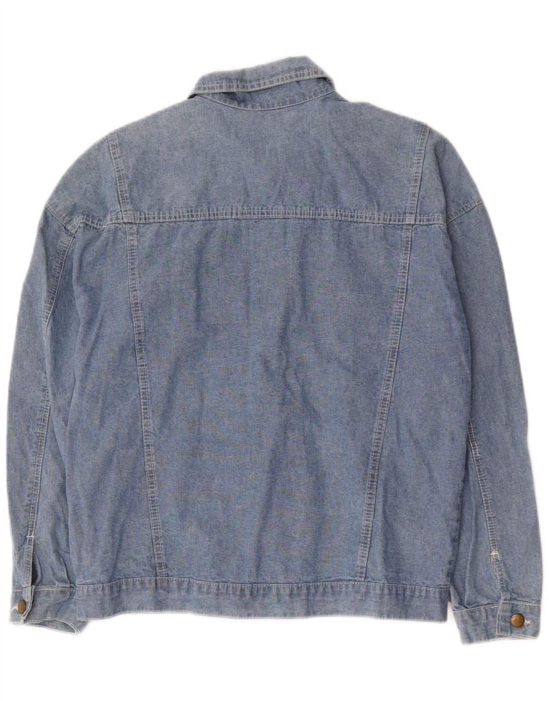 Casucci Damen Jeansjacke IT 42 Mittelblaue Baumwolle