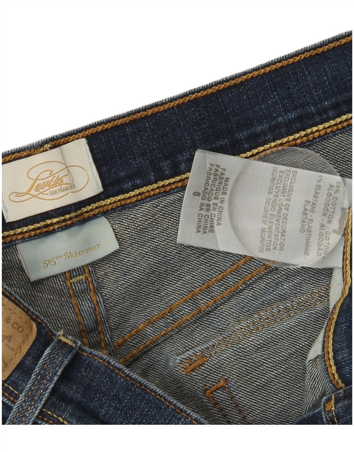 LEVI'S Womens Skimmer Denim Bermuda Shorts US 6 Medium W30  Navy Blue