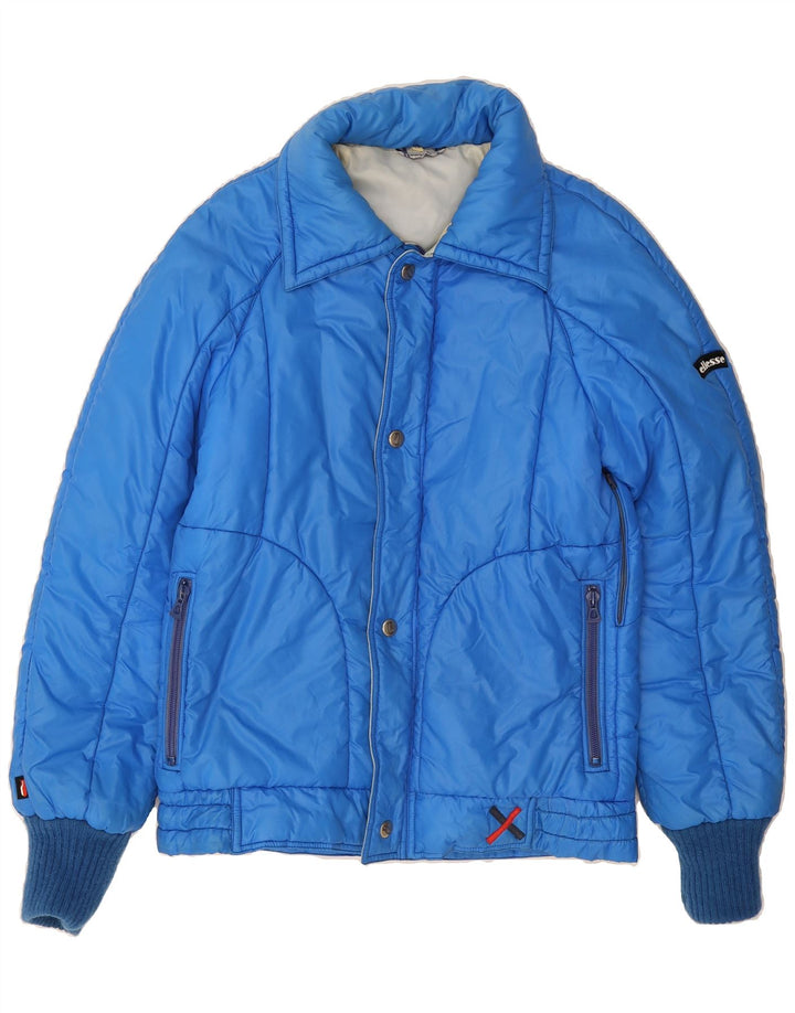 ELLESSE Mens Padded Jacket IT 44 XS Blue Vintage Ellesse and Second-Hand Ellesse from Messina Hembry 