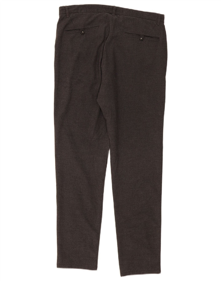 Zara Slim Chino-Hose für Herren, EU 40, M, W30, L29, Grau meliert