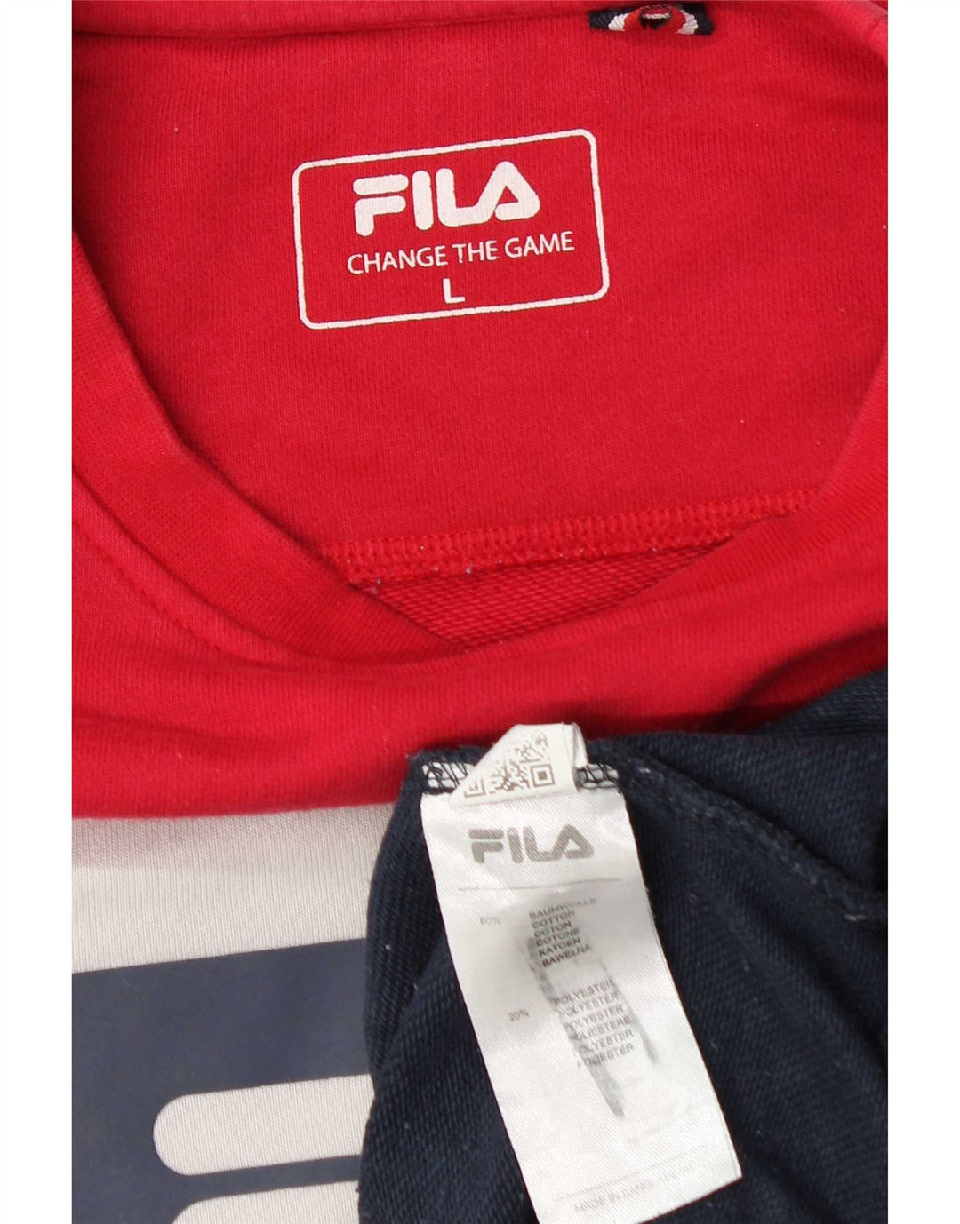 Fila Herren-Sweatshirt mit Grafik, groß, mehrfarbig, Colourblock-Baumwolle