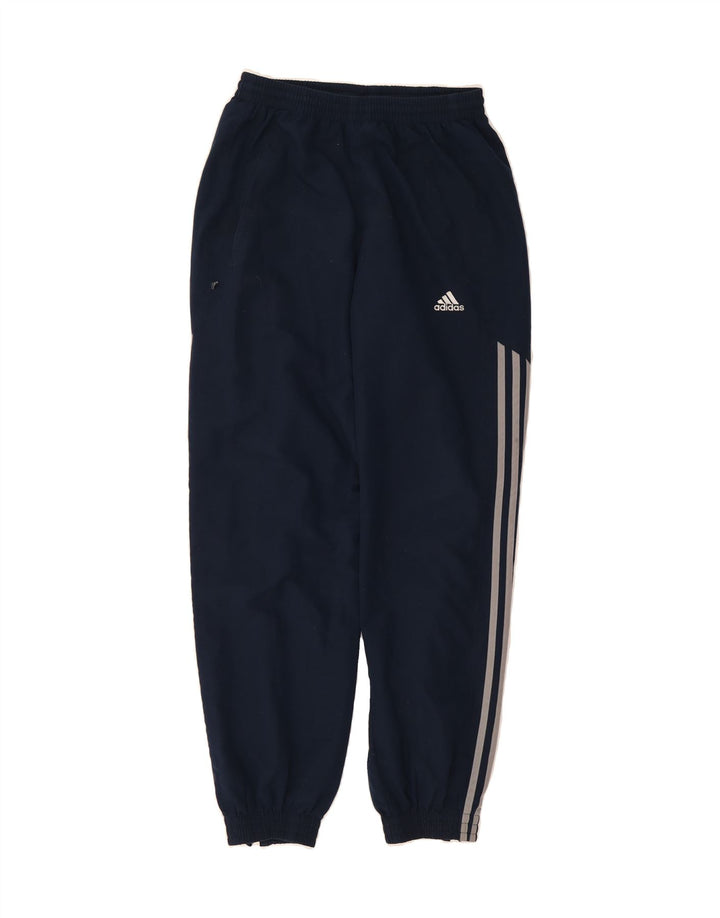 ADIDAS Mens Tracksuit Trousers Joggers Small  Navy Blue Polyester Vintage Adidas and Second-Hand Adidas from Messina Hembry 
