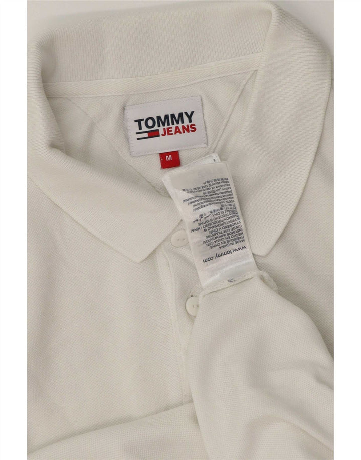 Tommy Hilfiger Herren-Poloshirt, mittelweiße Baumwolle