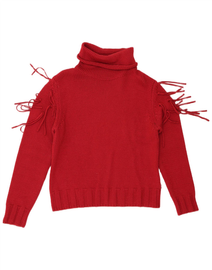 BYBLOS Rollkragenpullover für Damen, UK 12, mittlere Burgunderwolle