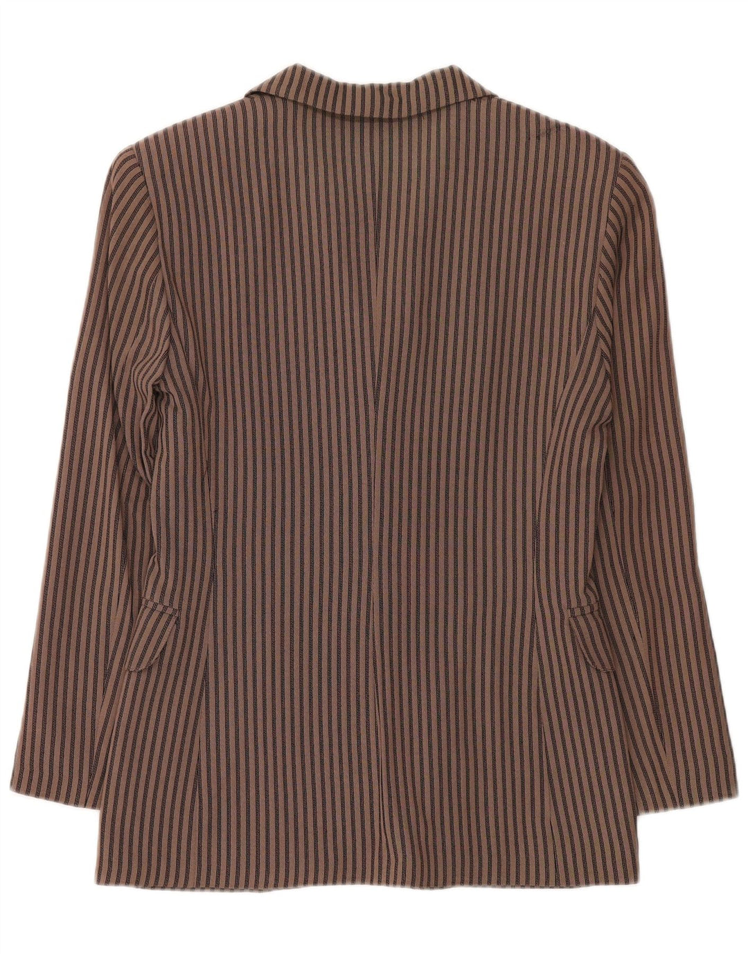 Via Dei Ciclamini Damen-Blazer mit 3 Knöpfen, Gr. 10, klein, braun gestreift