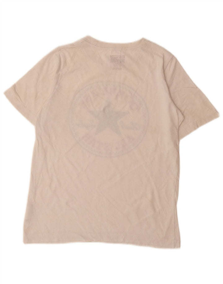 CONVERSE Grafik-T-Shirt für Jungen, 10–11 Jahre, mittelweiße Baumwolle