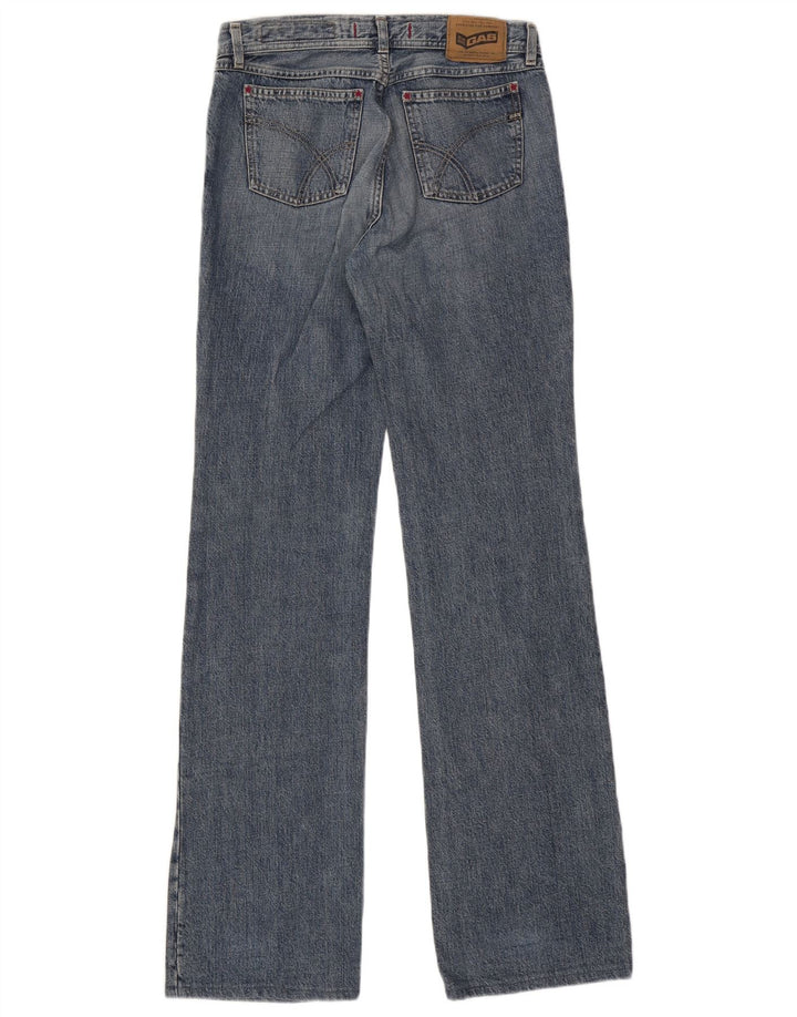 Gas Damen Bootcut Jeans W29 L34 Blaue Baumwolle