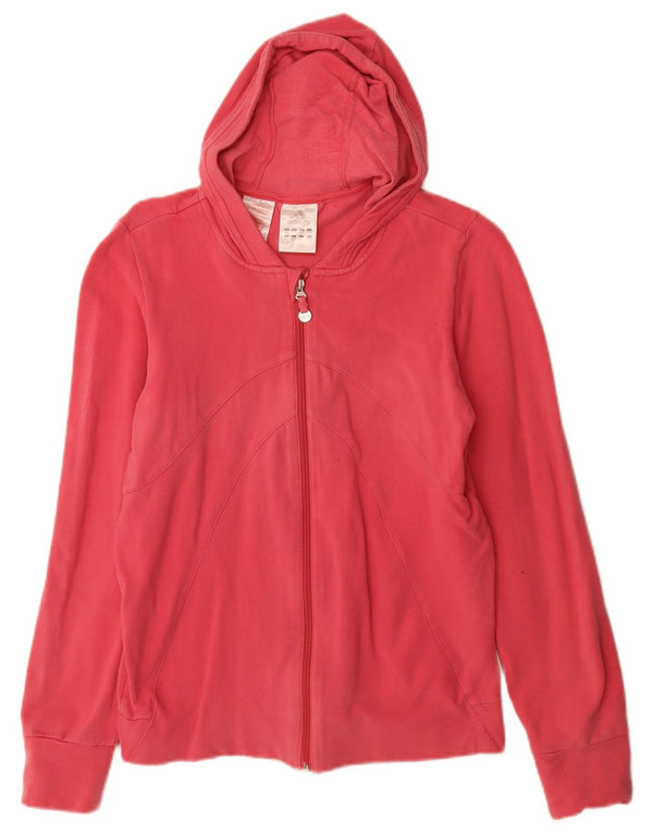 Adidas Mädchen-Kapuzenpullover mit Reißverschluss, 15–16 Jahre, rosa Baumwolle