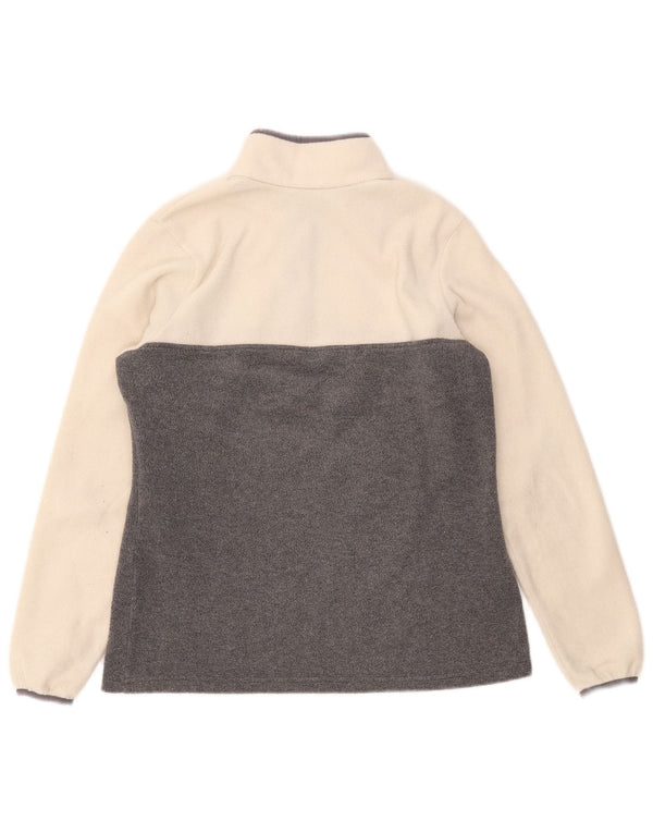 Columbia Damen-Oversize-Fleece-Pullover, Gr. 10, Small, Grau, Farbblock