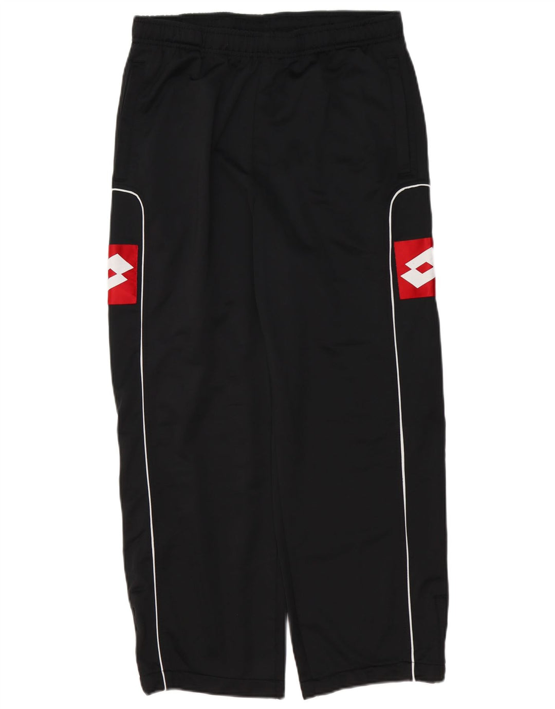 Lotto Herren-Trainingshose mit Grafik, Mittelschwarz, Farbblock-Polyester